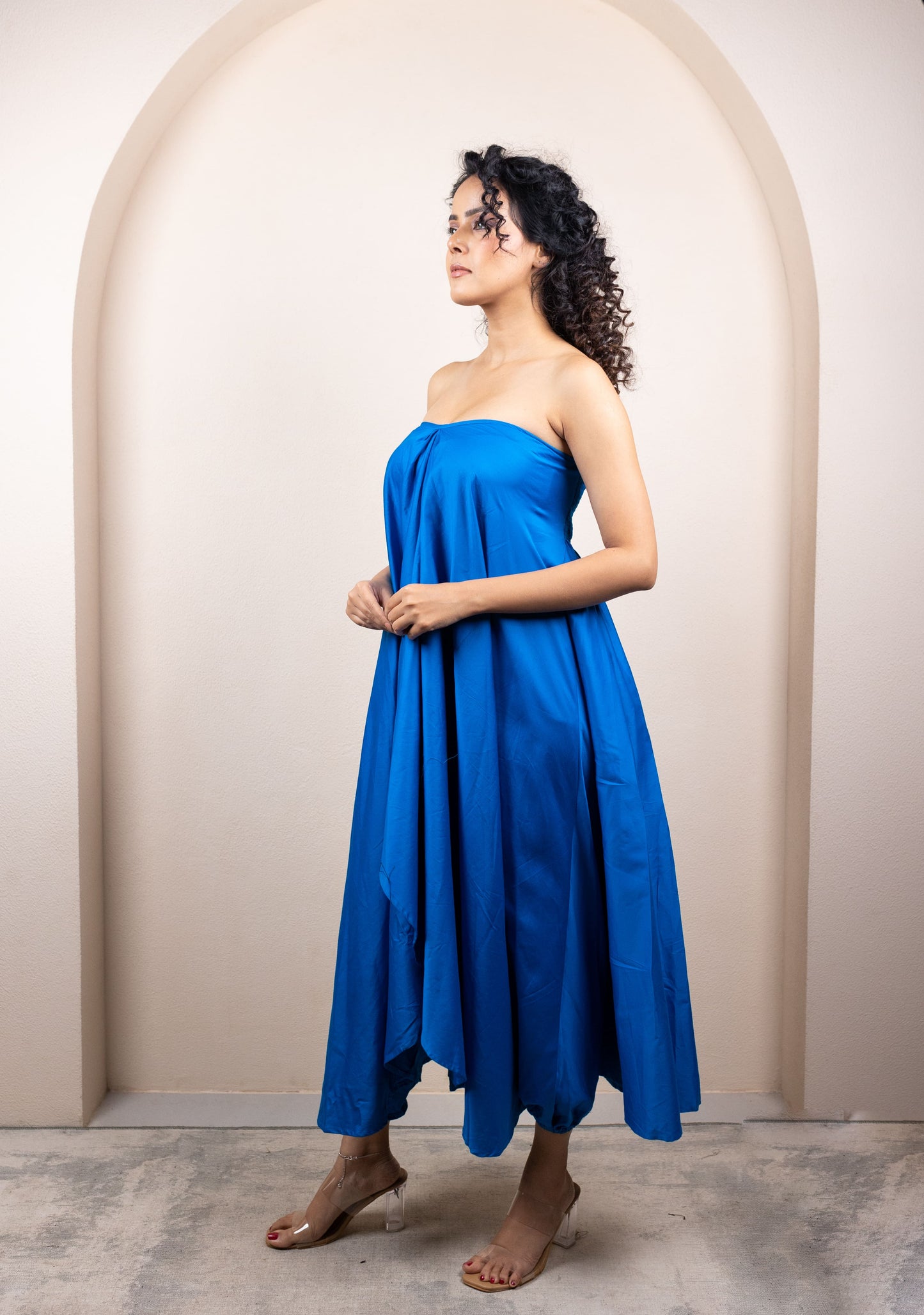 Draped Tube Dress