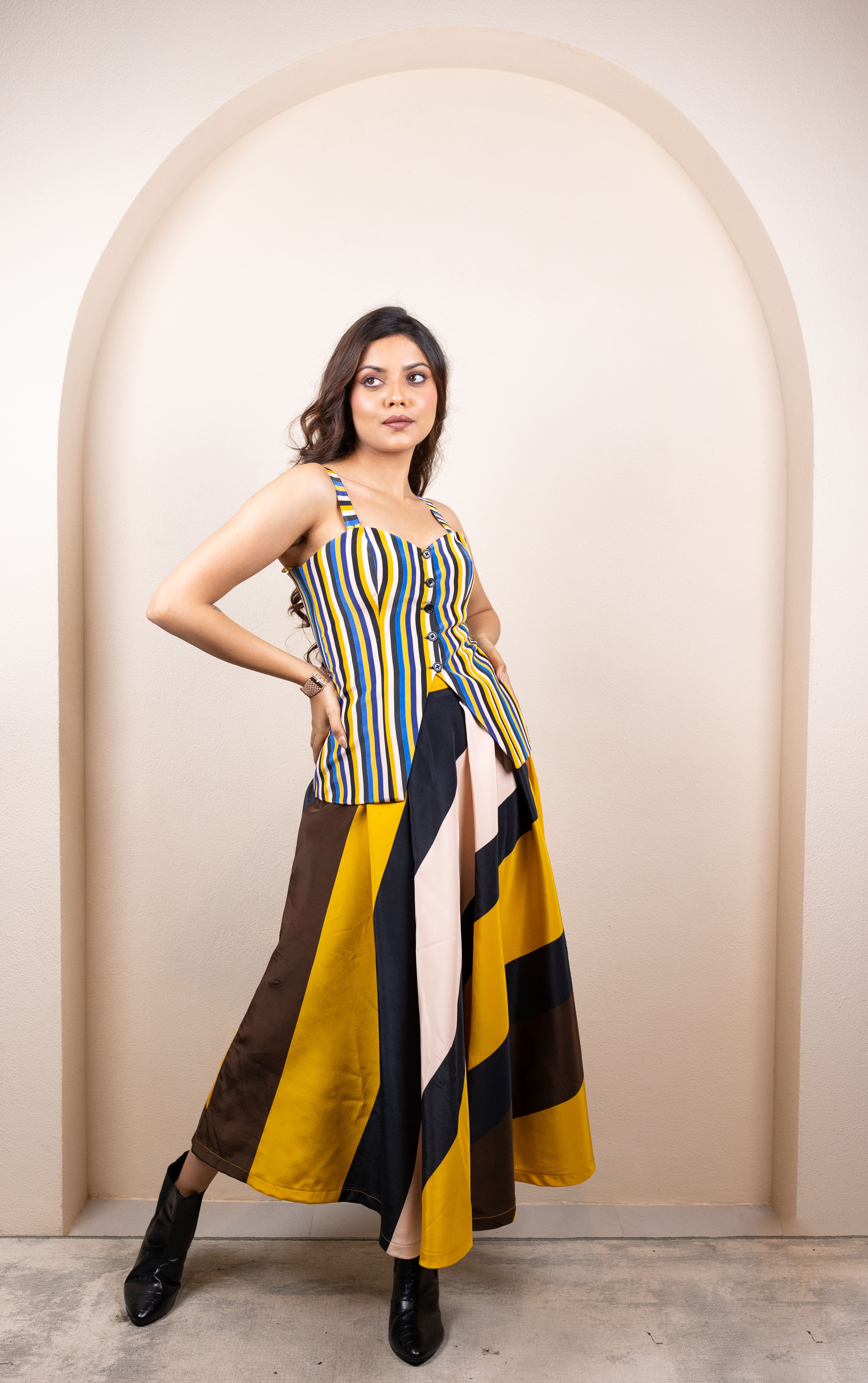 Yellow Stripes Top