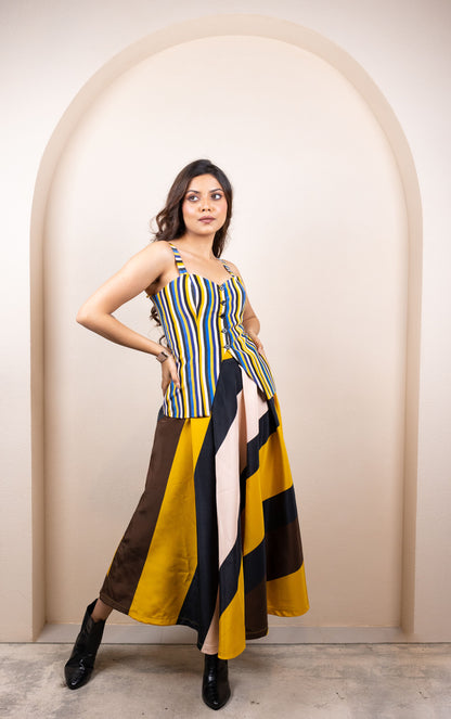 Yellow Stripes Top