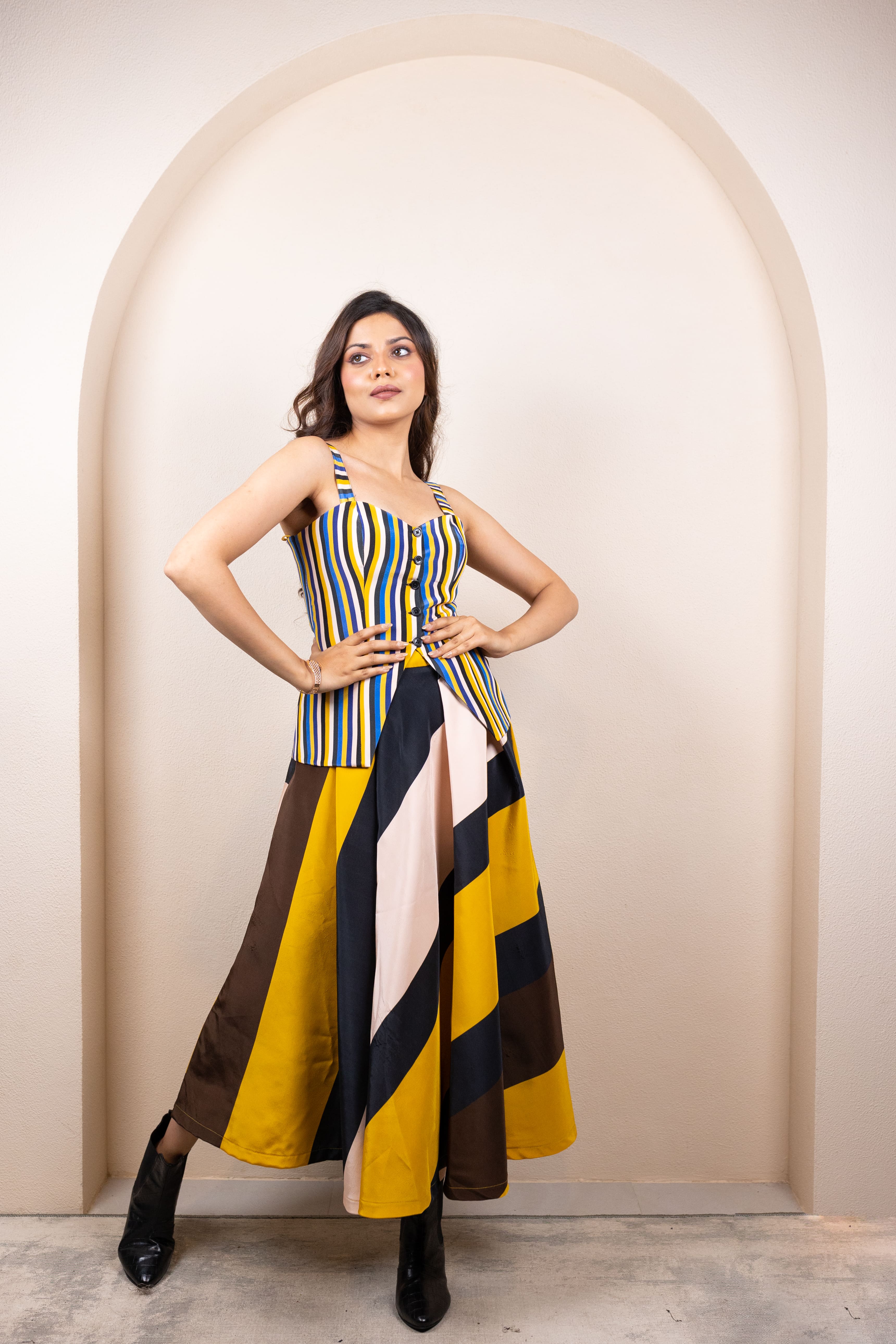 Yellow Stripes Top