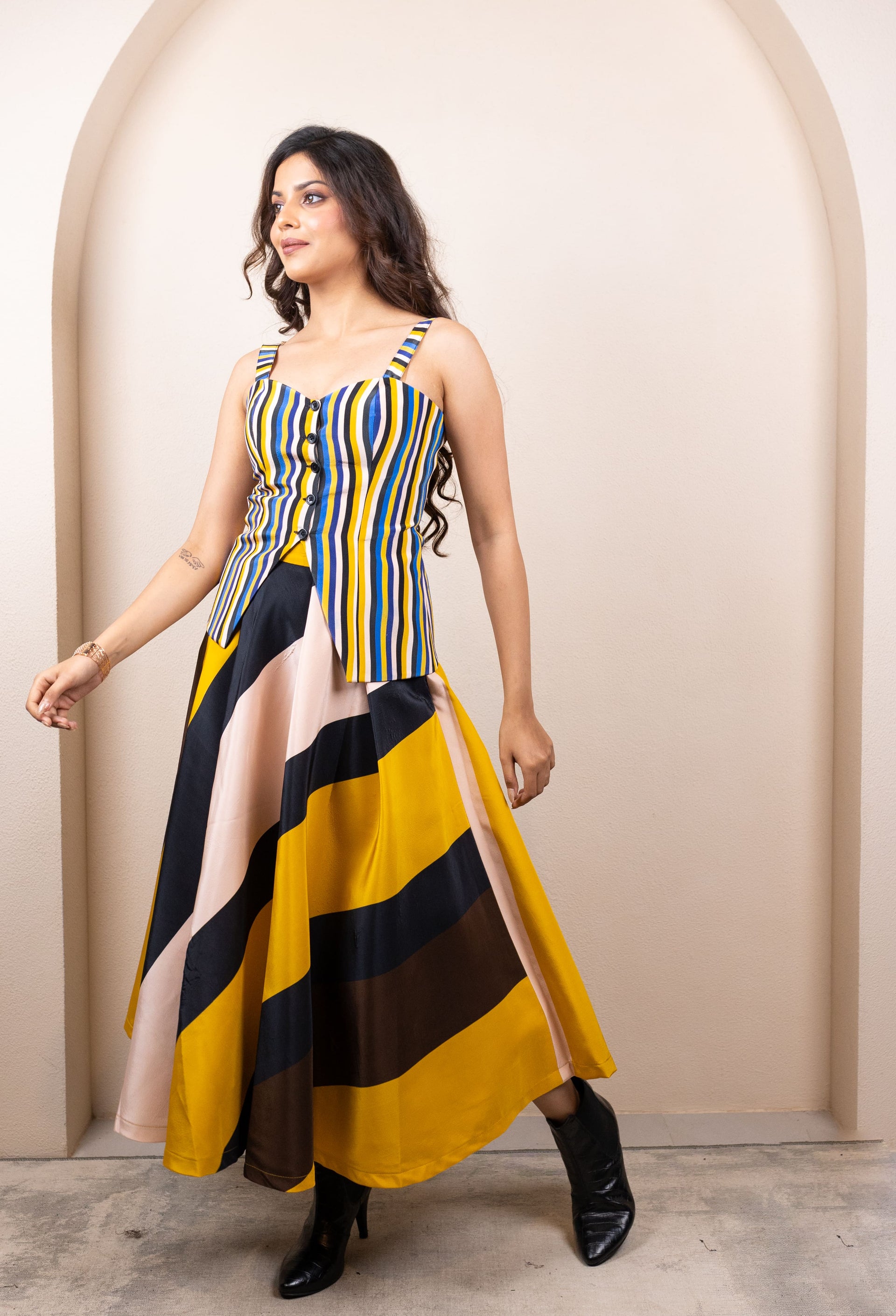 Yellow Stripes Top