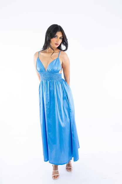 Light blue spaghetti Dress