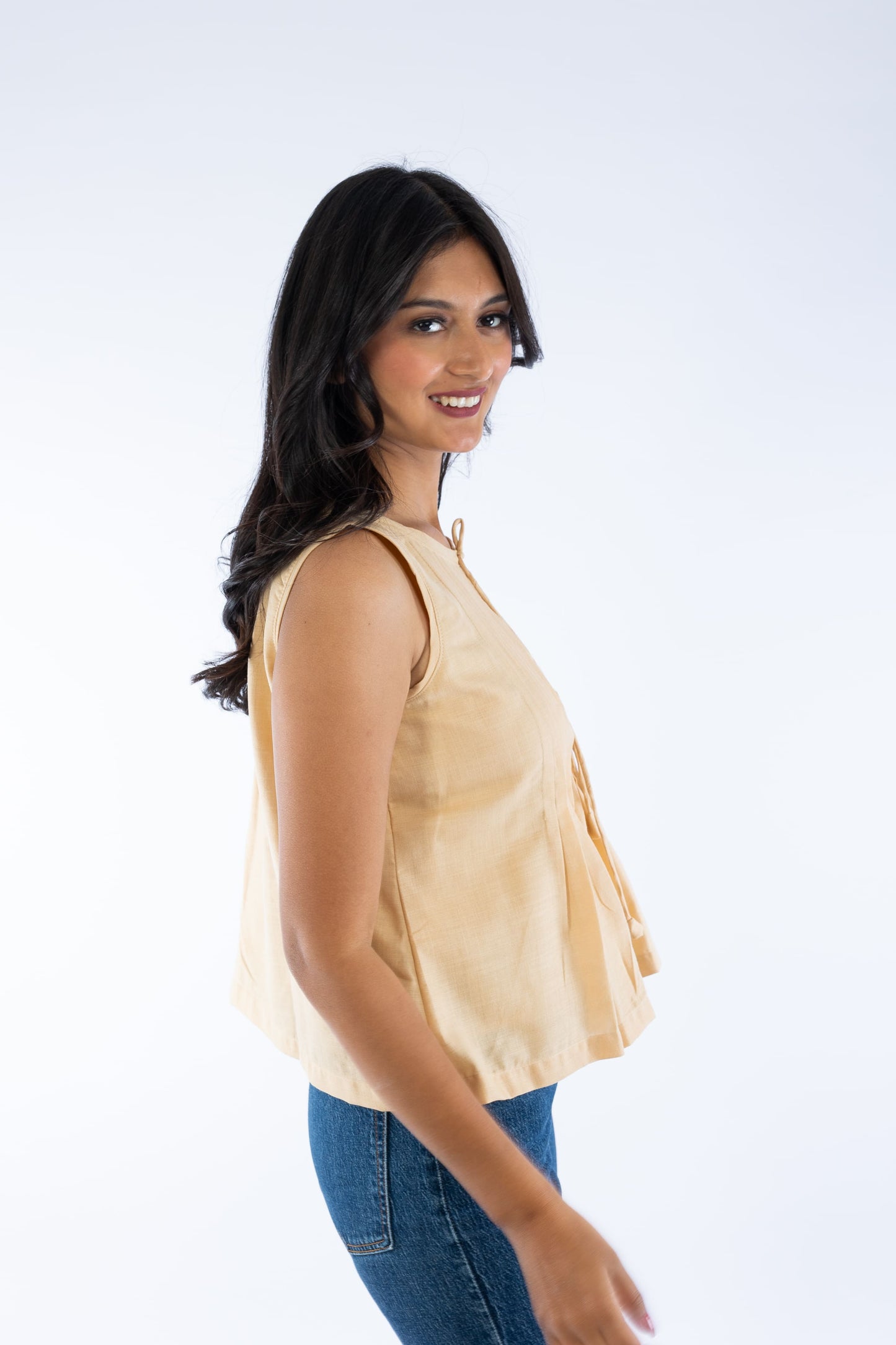 Pleated Short Top