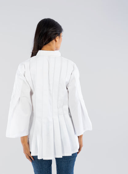 Cotton Pleated Shirt